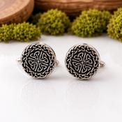 Trinity Knot Pewter Cufflinks image