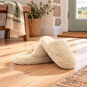 Cozy Beige Wool Slippers image