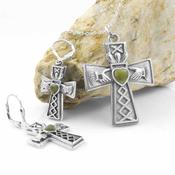 Claddagh Celtic Cross Necklace Set image