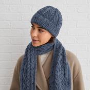 Denim Worsted Aran Hat image