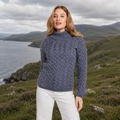 Knightstown Ladies Aran Denim Crew Sweater image
