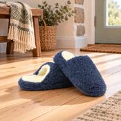Cozy Navy Wool Slippers image