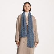 Denim Worsted Aran Scarf image