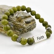 Connemara Marble Stretch Bracelet - Faith image