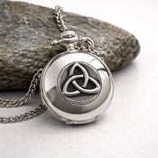 Ladies Pendant Watch with Trinity Design