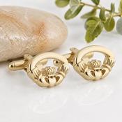 Gold Plated Claddagh Cufflinks image
