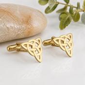 Gold Plated Celtic Knot Cufflinks image