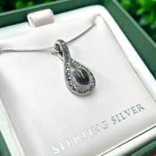 Connemara Marble &amp; Marcasite Necklace image