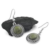 Connemara Marble Celtic Drop Earrings image