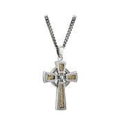 Men's Oxidized Celtic Cross Necklace