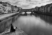 Girl on a bridge