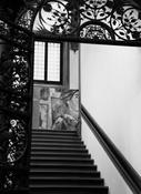 Painting on the stairs