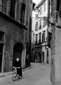 Priest on a bike image