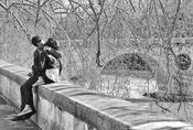Kissing by the Tiber image