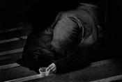 Woman begging
