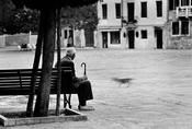 Man on a bench