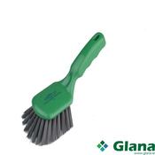 HILLBRUSH Professional, Resin-Set DRS®, Metal Detectable, Short Handled Brush, Stiff, Polyester, 254mm, Green - Glana
