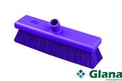 HILLBRUSH Professional, Resin-Set DRS®, Antimicrobial , Sweeping Broom, 305mm, Medium, Purple - Glana image
