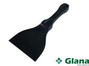 HILLBRUSH Scraper, Heat Resistant Plastic upto 240 ºC , 254mm x 110mm, Hanging Hole, Black - Glana