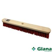 HILLBRUSH Traditional, Broom, Red PVC Fill, Stiff, 600mm - Glana image