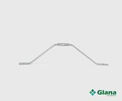 HILLBRUSH Traditional, Zinc Plated Stay for 28mm Ø Handle - Glana