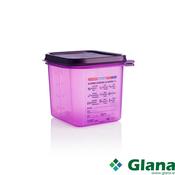 ARAVEN Allergen-Safe Polypropylene Airtight Containers, Purple - 5 Sizes Available, GN Standard - Glana image
