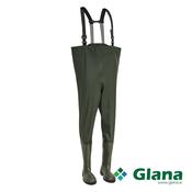 ELKA Premium Olive Green Waders with Durable Long Safety Dunlop Boots – Reliable and Comfortable - Glana image