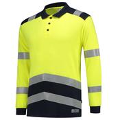 Bold TRICORP Bicolour Multi Standard Long Sleeve Polo Yellow 200gsm - Glana image