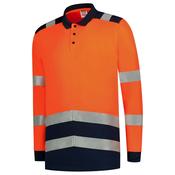 Vibrant TRICORP Hi-Vis Bicolor Long Sleeve Polo Shirt 2 Colours 180gsm - Glana image