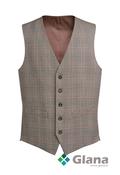 Smartness BROOK TAVERNER Emilio Check Waistcoat in 3 Colours - Glana image