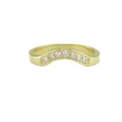 18ct. Yellow Gold Fitted Eternity Ring Set with 7 Diamonds image