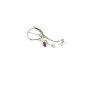 Sterling Silver Brooch set with Rhodolite Garnet image
