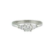 3 Stone Platinum Diamond Ring image