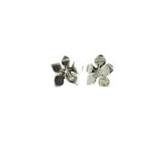 Sterling Silver Large Gentian Burren Flower Earrings image