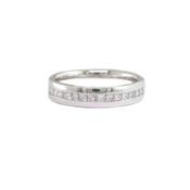 18ct. White Gold Ring Channel set with Princess cut Diamonds image