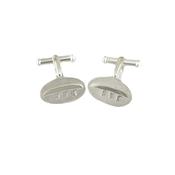 Sterling Silver Currach Cufflinks image