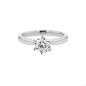 1ct. Platinum Diamond Solitare Ring image