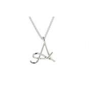 Handmade Initial Pendant in Sterling Silver image