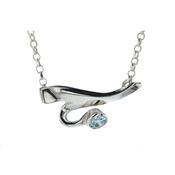 Blue Topaz Sterling Silver Pendant image