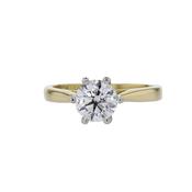 18ct Yellow Gold 1.0ct Solitaire Diamond Ring image