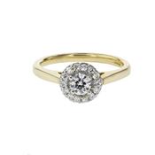 18ct. Yellow Gold Halo Cluster image