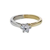18ct. Yellow Gold and Platinum Engagement Ring image