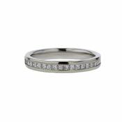 18ct. White Gold Ring, 20 Channel set Diamonds image