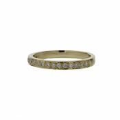 18ct. Yellow Gold Ring, 17 Pavé set Diamonds image