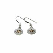 Drop Earrings with 9ct. Gold Burren Flower image