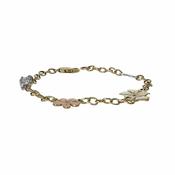 9ct. Gold Burren Flower Bracelet image