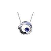 Sterling Silver Synthetic Tanzanite Pendant image