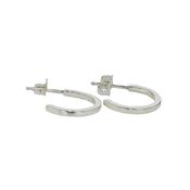Sterling Silver Handmade Solid Hoop Earrings image