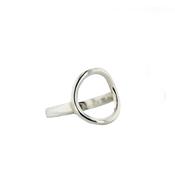 Open Oval Sterling Silver Ring image
