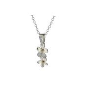Burren Flower Pendant with 9ct. Gold Beads image
